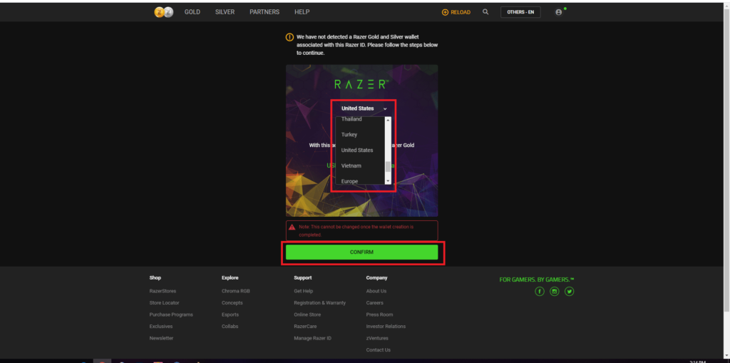 خرید گیفت کارت ریزر پین