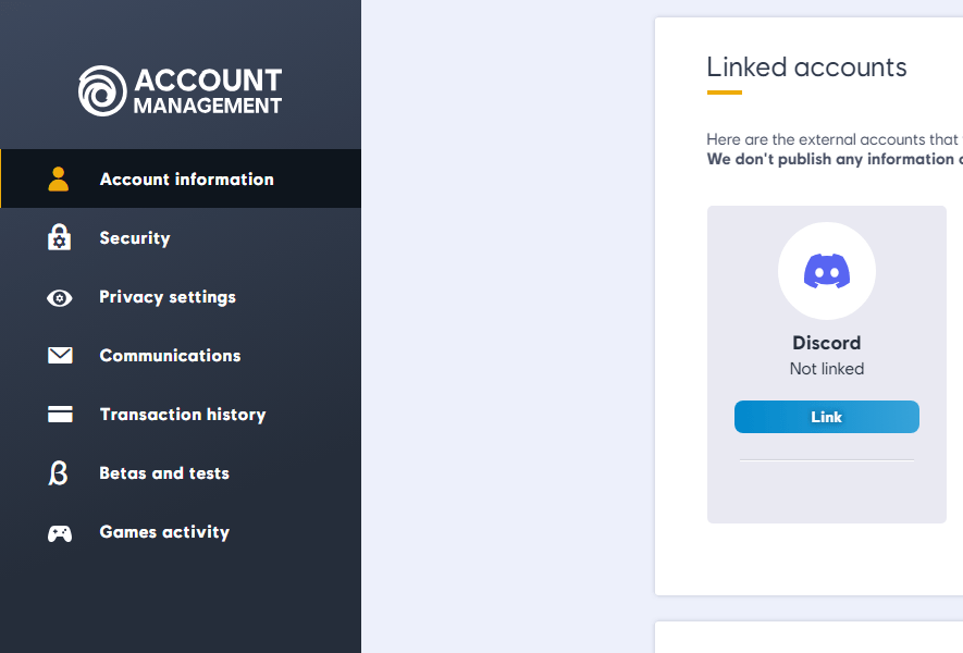 متصل کردن اکانت به یوبیسافت